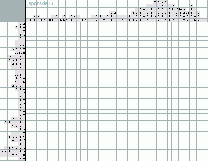 Японский кроссворд картинки готовые