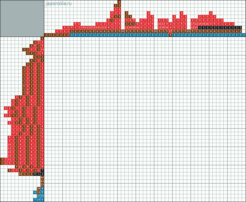 Японский кроссворд картинки готовые