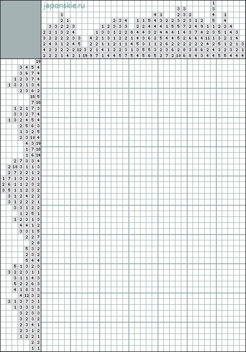 Японские кроссворды картинки черно белые