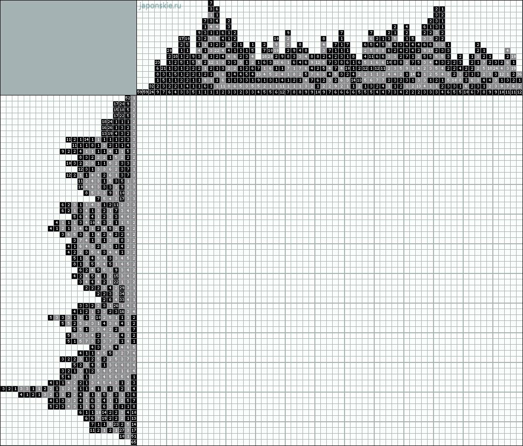 Японский кроссворд елка математика за 100