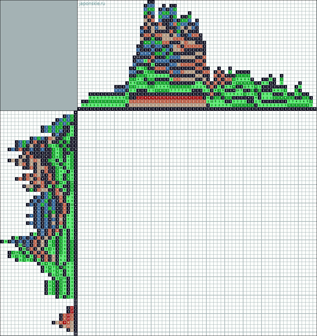 Японский кроссворд картинки готовые