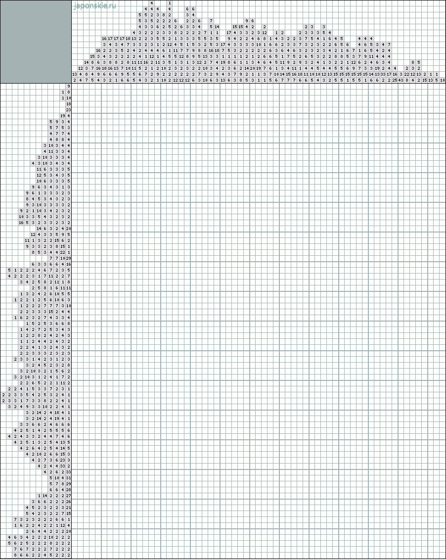 Японский кроссворд картинки готовые