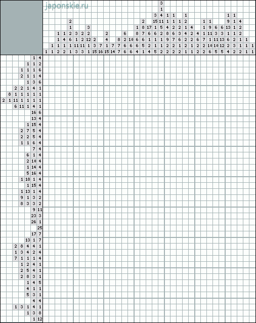 Как делать японский кроссворд