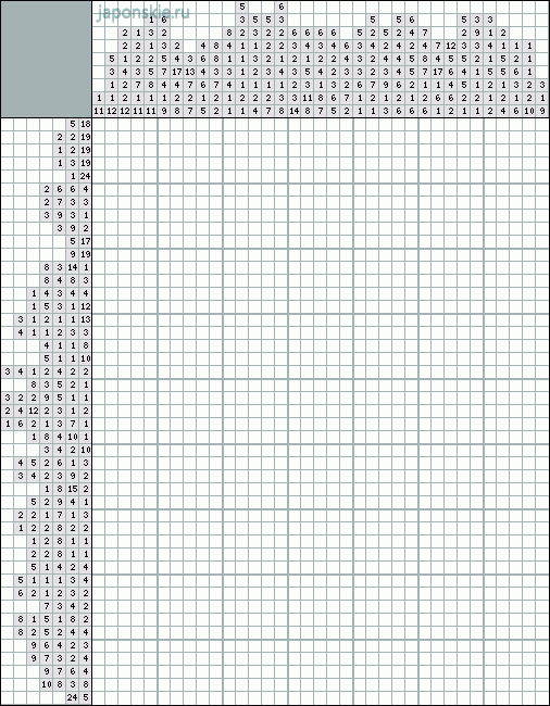 Японские кроссворды с картинками