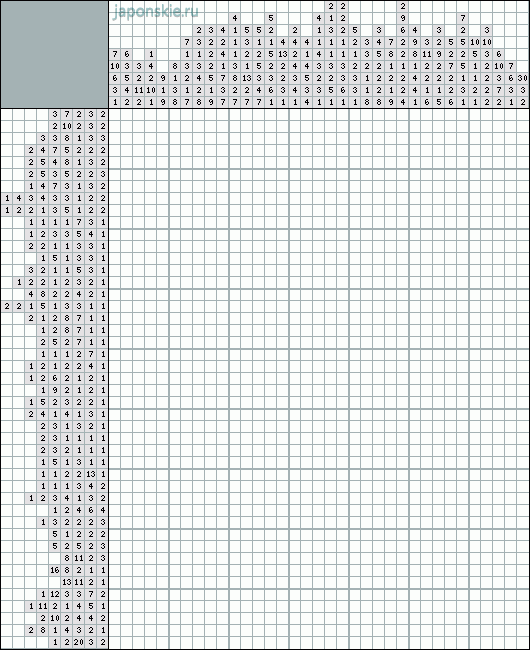 Японский кроссворд картинки готовые