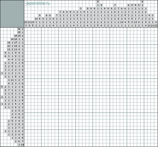 Японский кроссворд #860