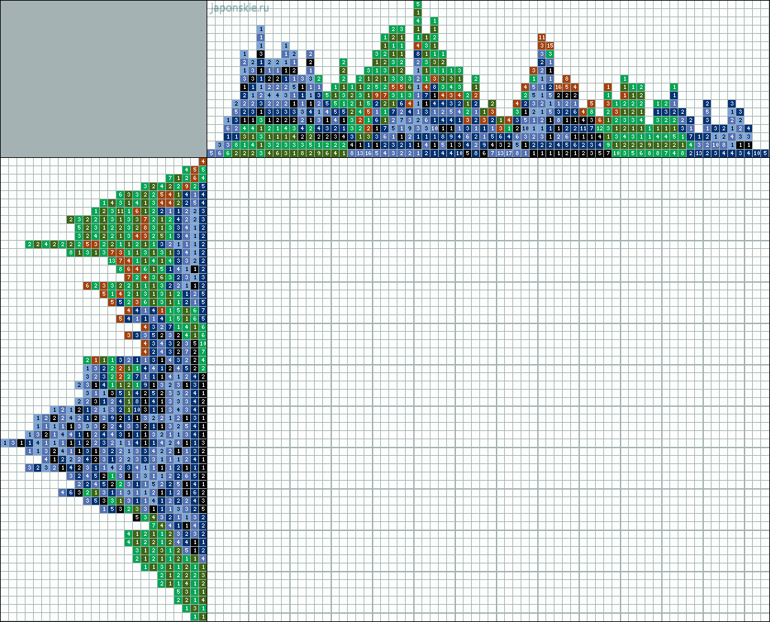 Японский кроссворд картинки готовые